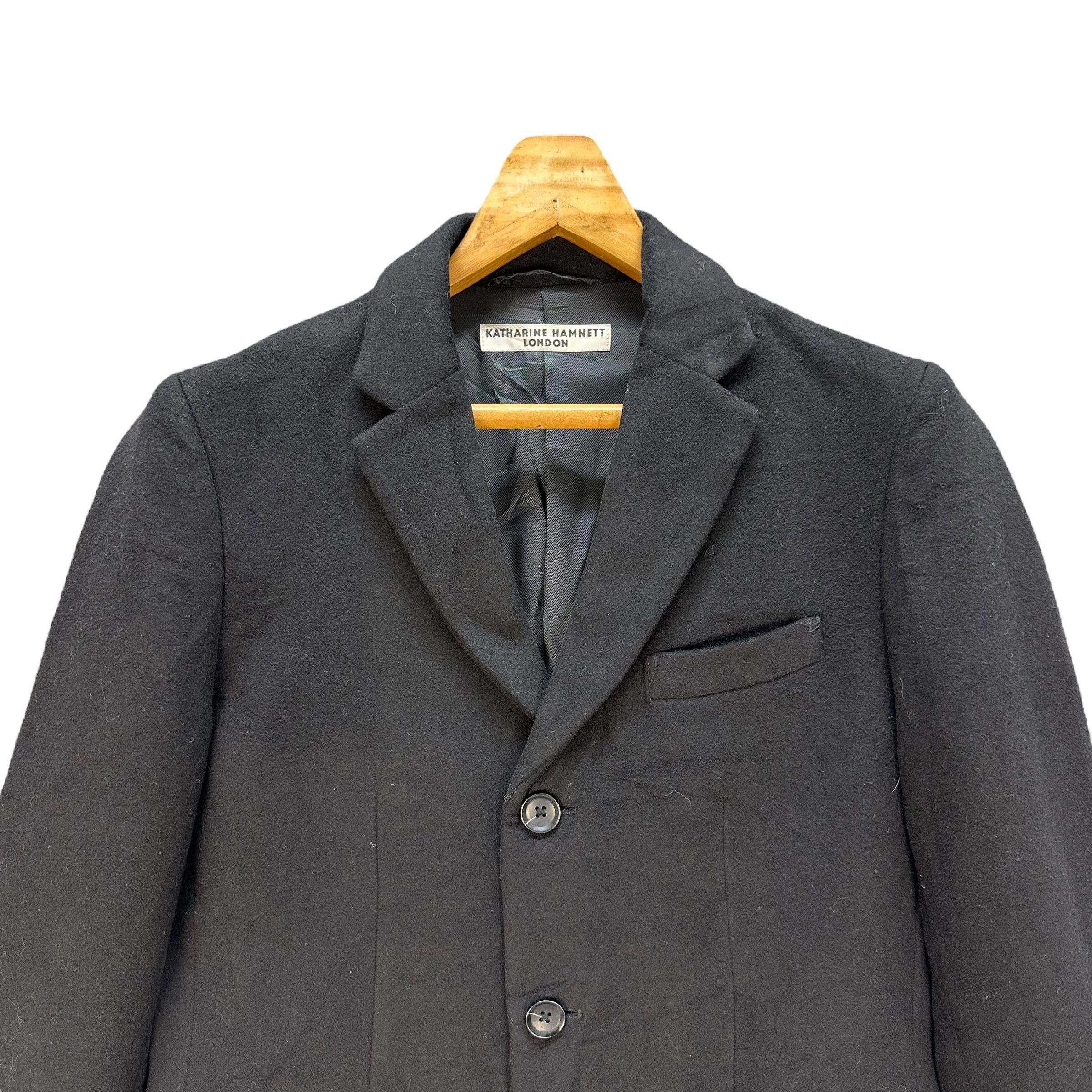 Katharine Hamnett London KATHARINE HAMNETT LONDON Wool Long Coat #A48-1132 Size US M / EU 48-50 / 2 - 2 Thumbnail