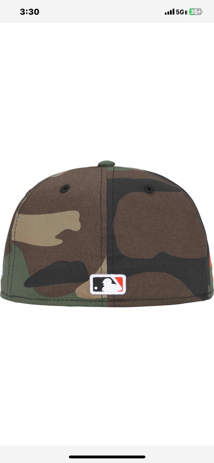 image of Supreme Fitted Hat Size 7/1/4 in Camo, Men's