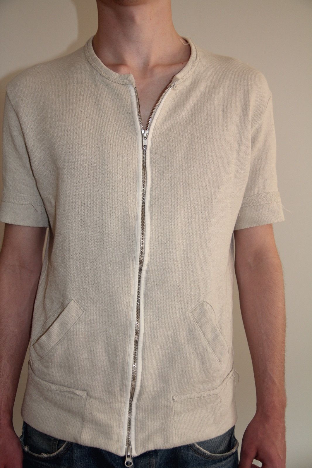 Yohji Yamamoto Yohji Yamamoto Short Sleeve Zip-Up Size US M / EU 48-50 / 2 - 1 Thumbnail