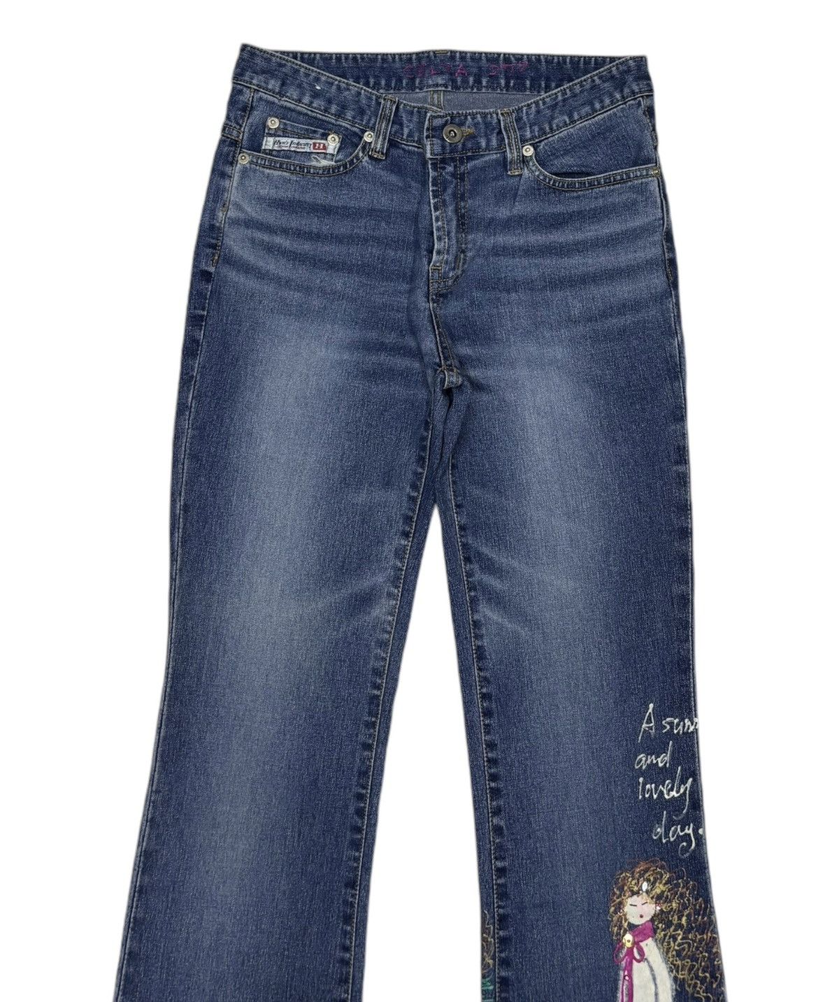Yohji Yamamoto Vintage Flared Bootcut Jeans Yohji Yamamoto Style Size 27" / US 4 / IT 40 - 5 Thumbnail