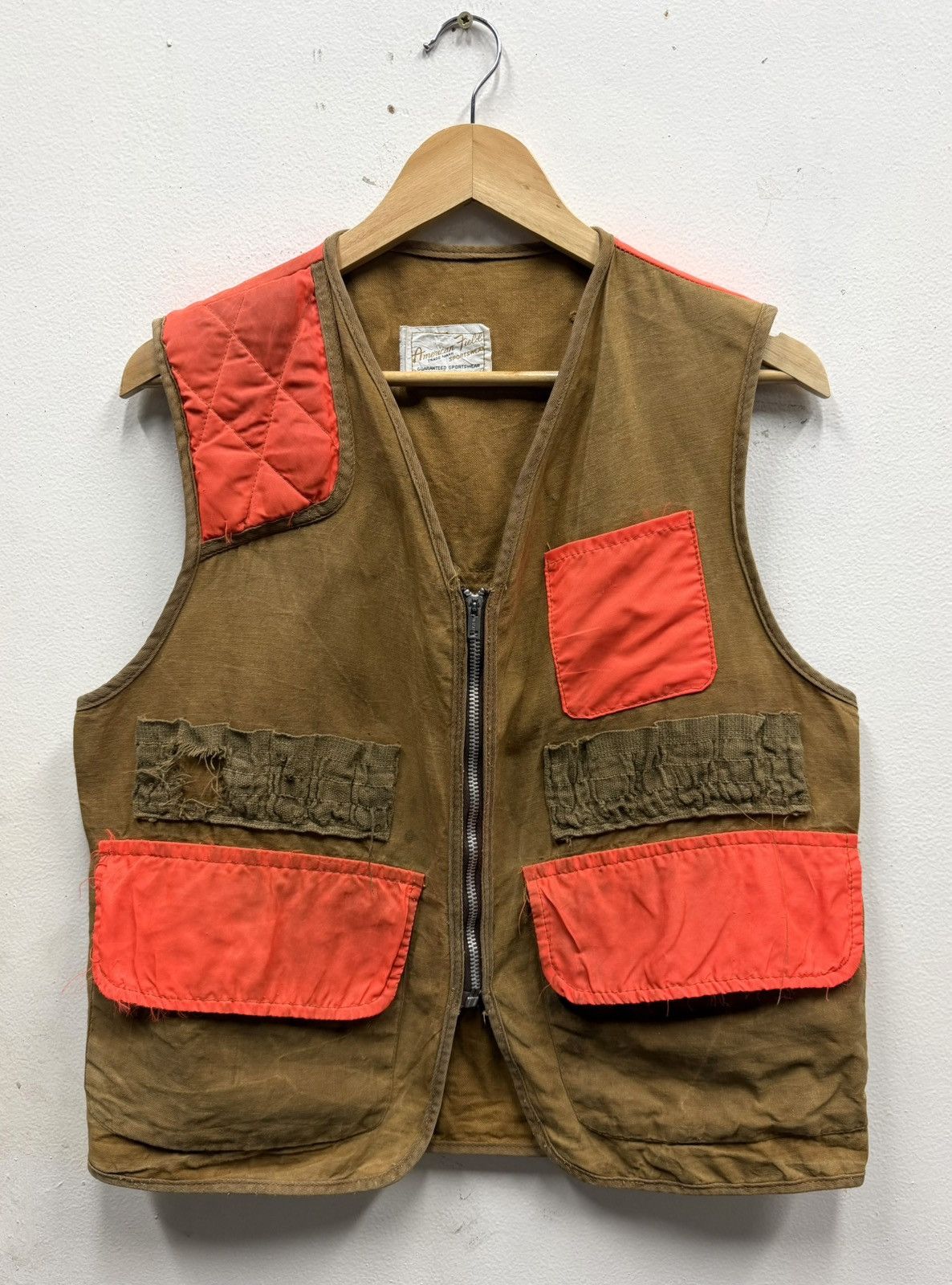 Vintage 1960s-70s VTG American Field Hunting Vest Made in USA Size US M / EU 48-50 / 2 - 1 Thumbnail