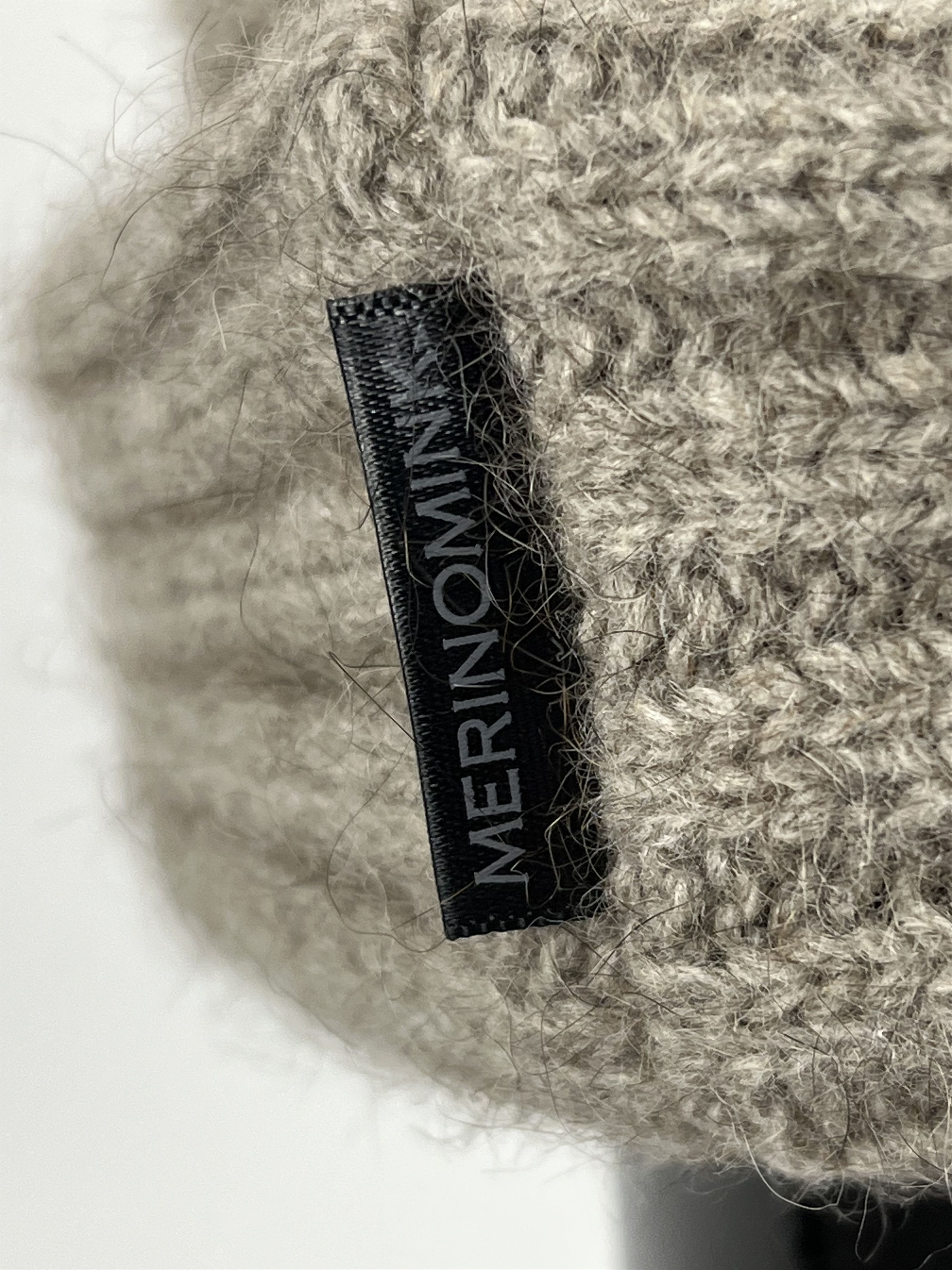 Designer Merinomink Women’s Gray Merino Wool Beanie Hat One Size Size ONE SIZE - 5 Thumbnail
