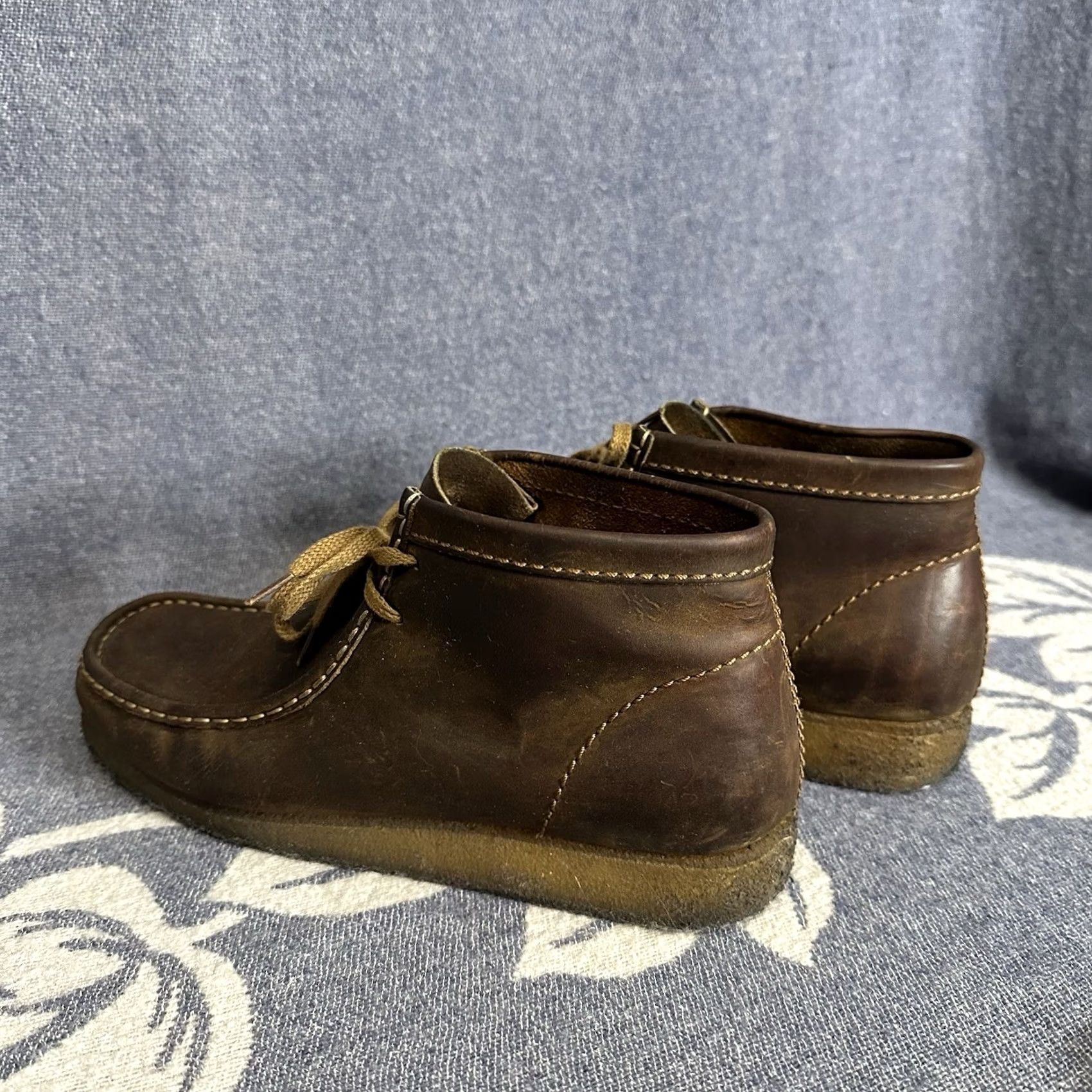 Clarks Clarks Wallabee Leather Sneakers Brown Size 11 M Men Cushioned Moccasin Casual Shoes Size US 10 / EU 43 - 3 Thumbnail