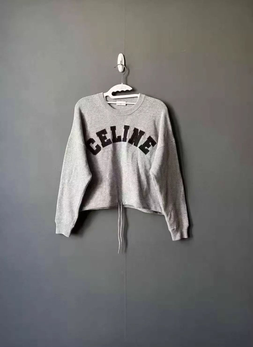 Celine CELINE Logo Cashmere Sweater S New With Tags Size S / US 4 / IT 40 - 1 Thumbnail