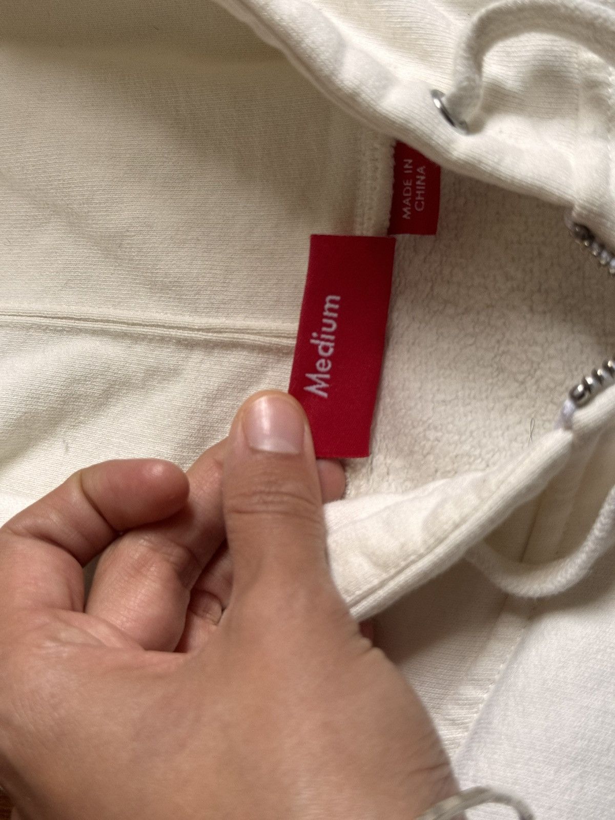 Supreme Supreme Demon Zip Up Hooded Sweatshirt 'White' Size US M / EU 48-50 / 2 - 6 Thumbnail