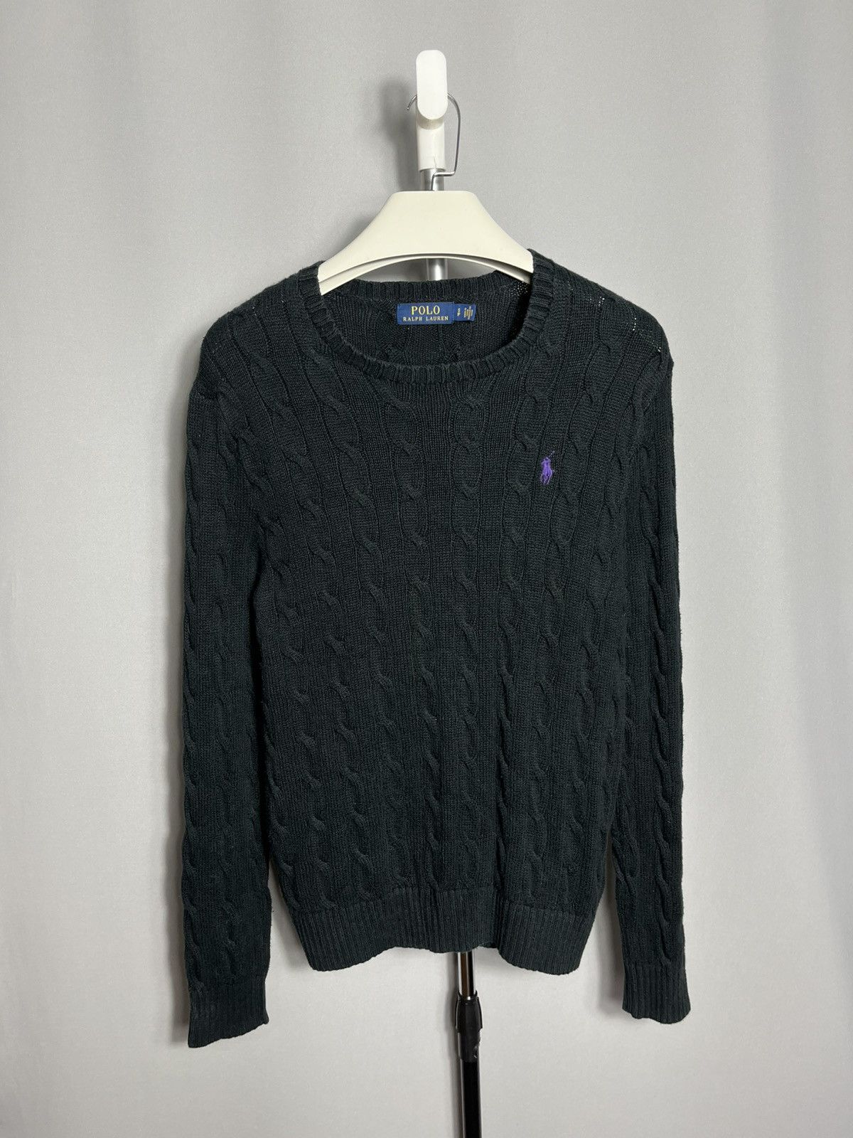 Polo Ralph Lauren Polo Ralph Lauren Cable Knit Sweater Mens Long Sleeve Cotton Size US S / EU 44-46 / 1 - 1 Thumbnail