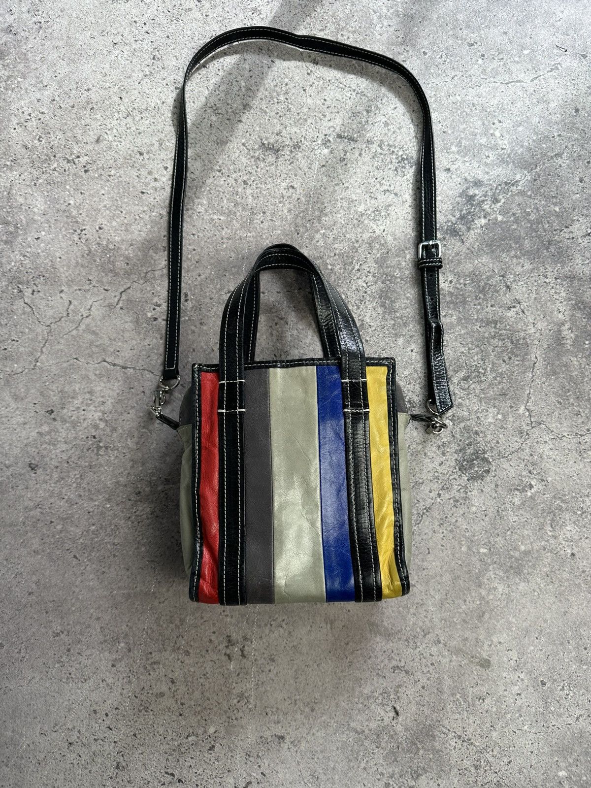 Balenciaga Balenciaga Bazar Leather Shoulder Bag Multicolor Small Size ONE SIZE - 12 Thumbnail