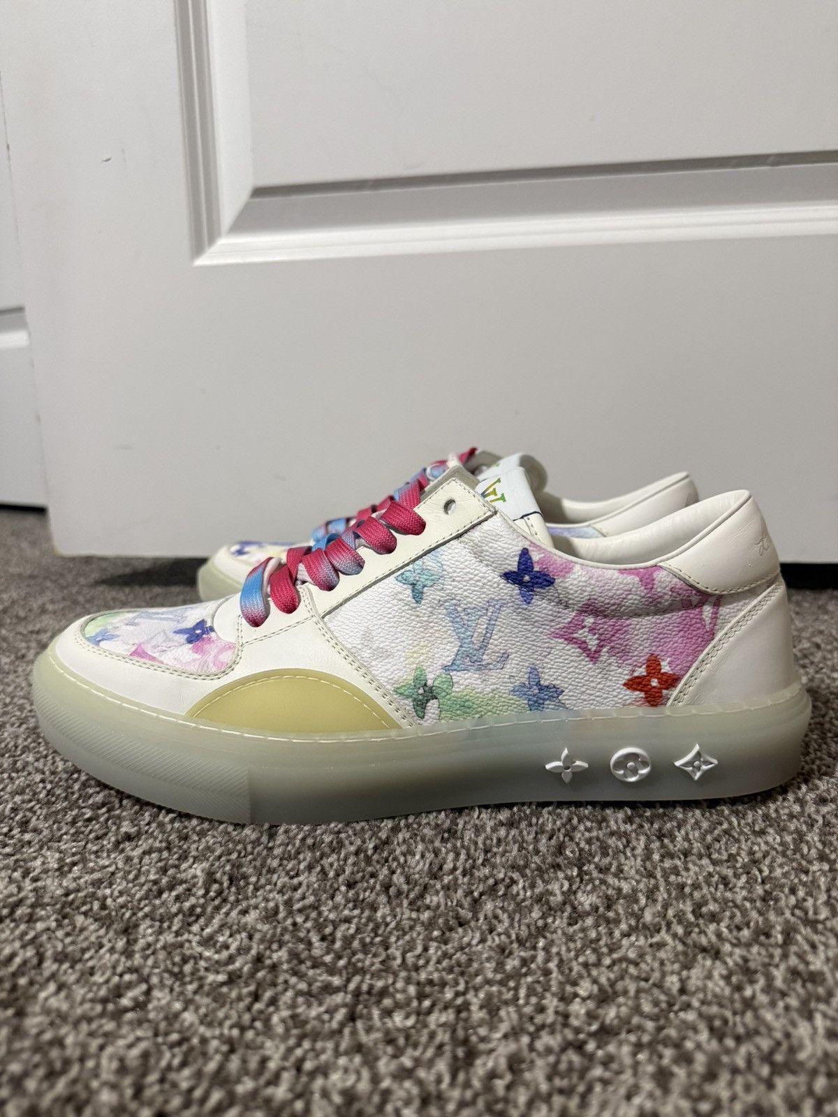 Louis Vuitton Lv Monogram Leather Sneakers Size US 8.5 / EU 41-42 - 1 Thumbnail