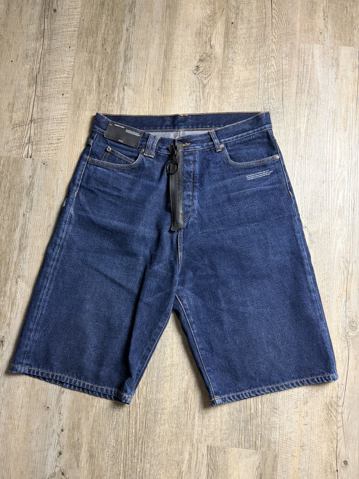 Off-White c/o VIRGIL ABLOH Blue Denim Shorts Size 33 Size US 34 / EU 50 - 1 Thumbnail