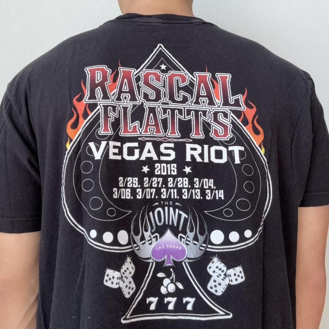 Band Tees × Vintage Rascal Flatts Las Vegas Tour Graphics Black Tee Shirt Size US L / EU 52-54 / 3 - 2 Thumbnail