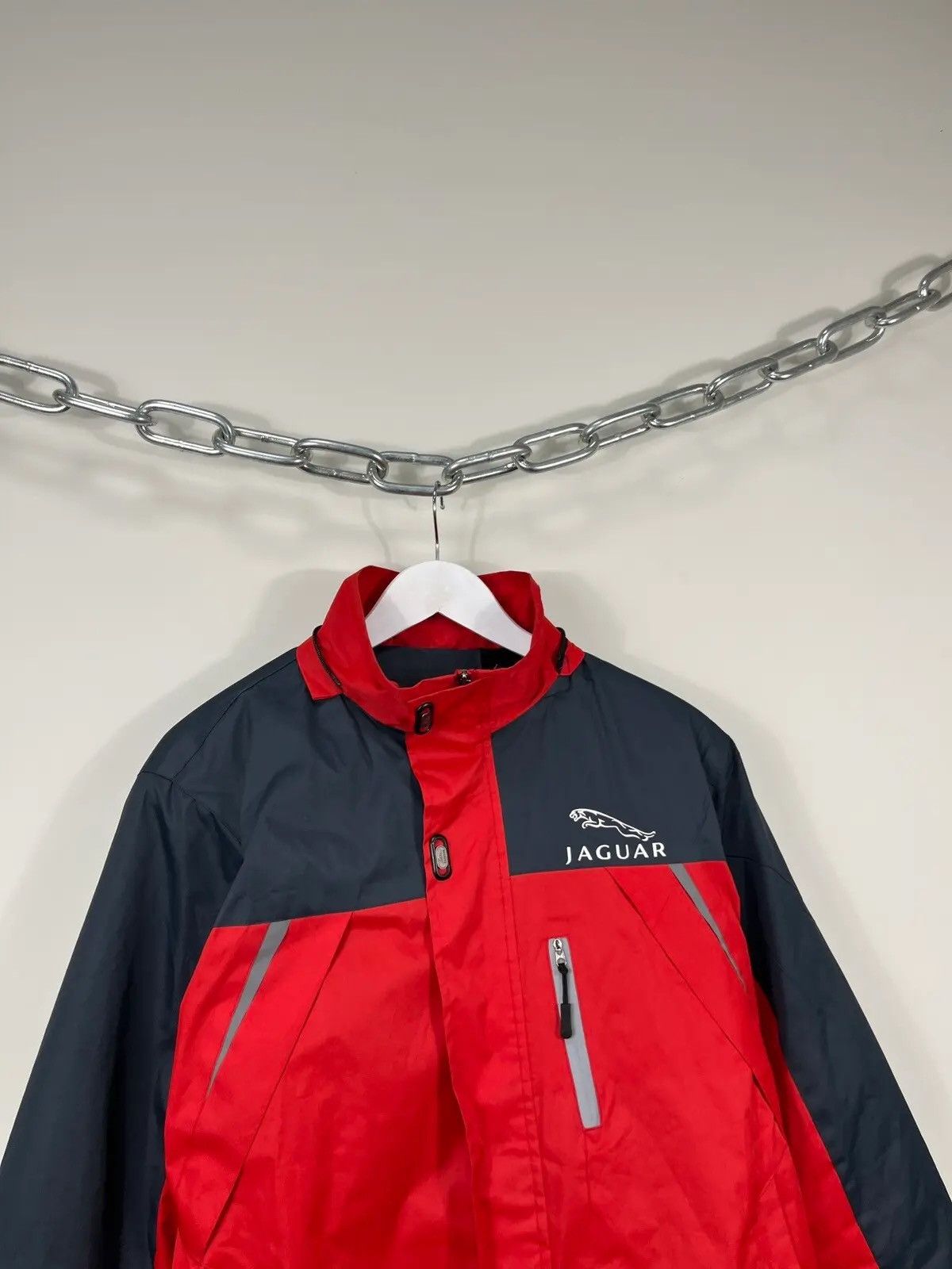 Formula 1 × Vintage Vintage Jaguar F1 Red Big Logo Bomber Racing Jacket Size US L / EU 52-54 / 3 - 6 Thumbnail