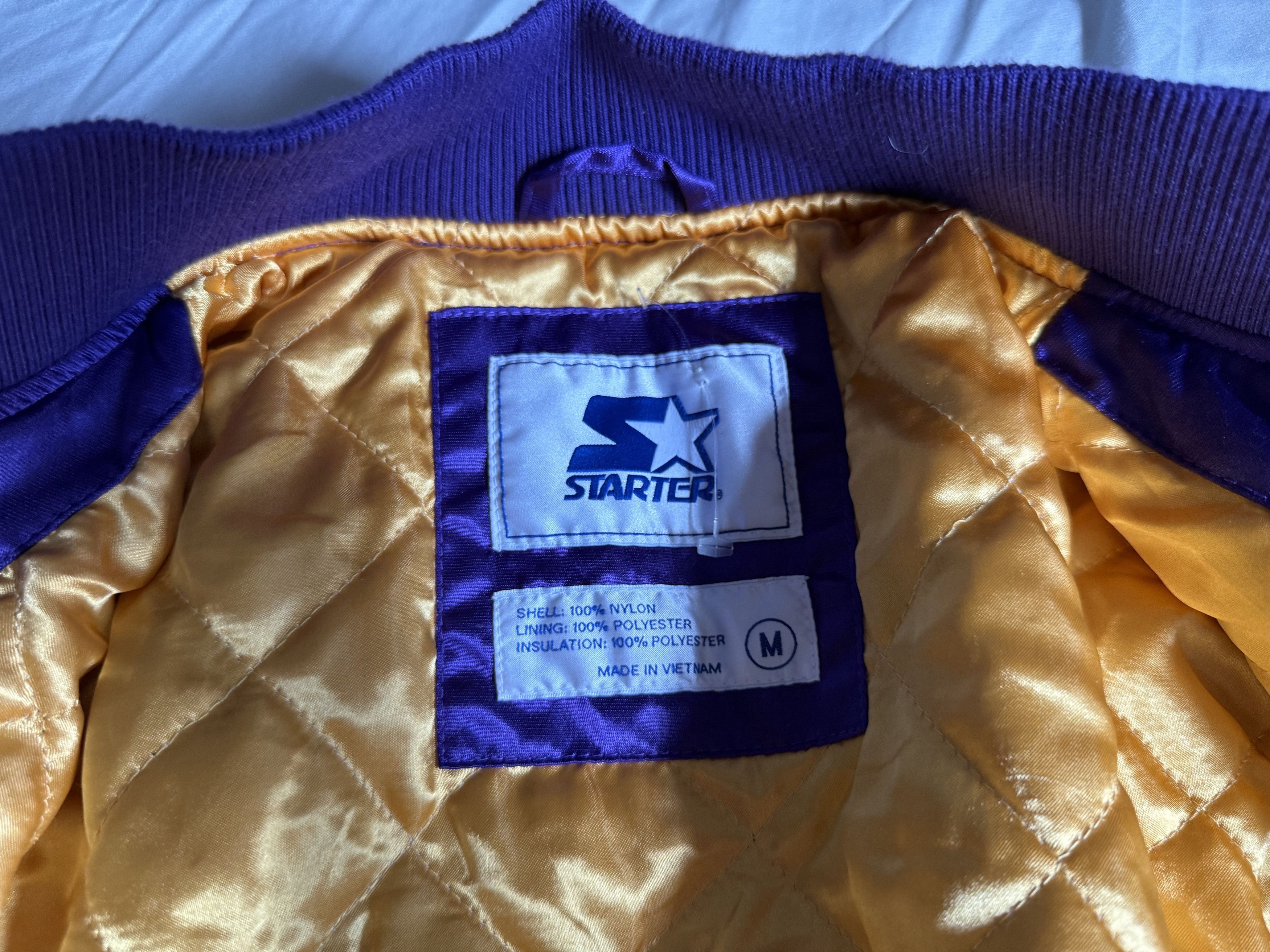 NBA × Starter Los Angeles Lakers Starter Satin Bomber Jacket Medium Size US M / EU 48-50 / 2 - 3 Thumbnail