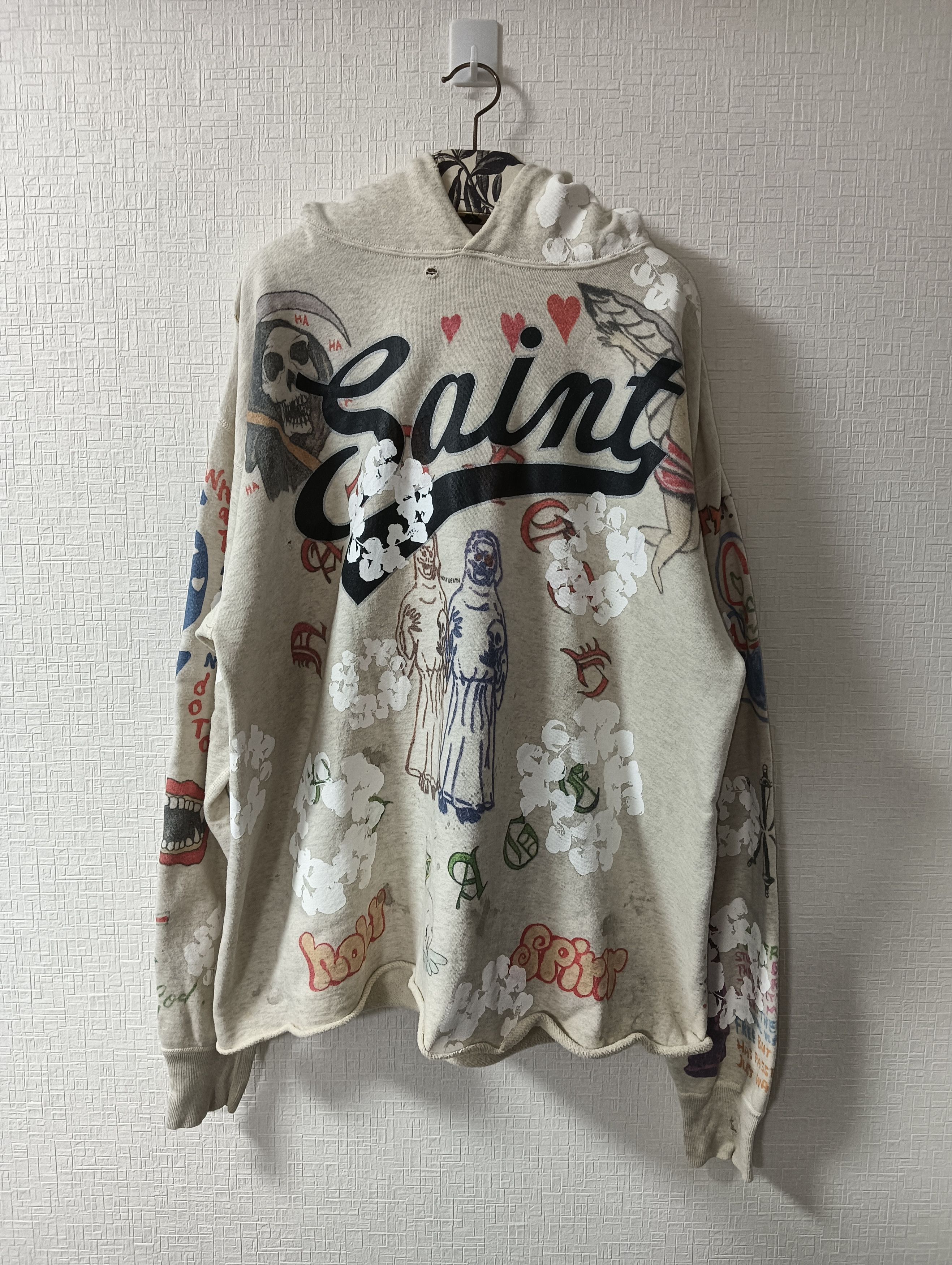 DENIM TEARS × Saint Michael Denim Tears Graffiti Hoodie Size US XL / EU 56 / 4 - 1 Thumbnail