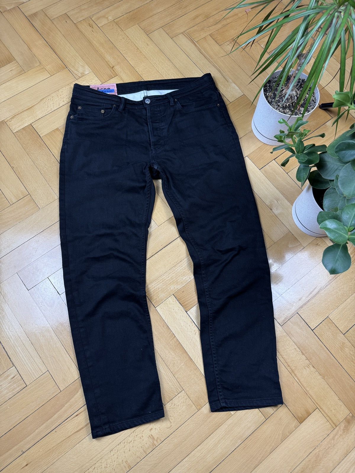 Acne Studios Acne Studios River Stay Black Pants Size US 32 / EU 48 - 1 Thumbnail