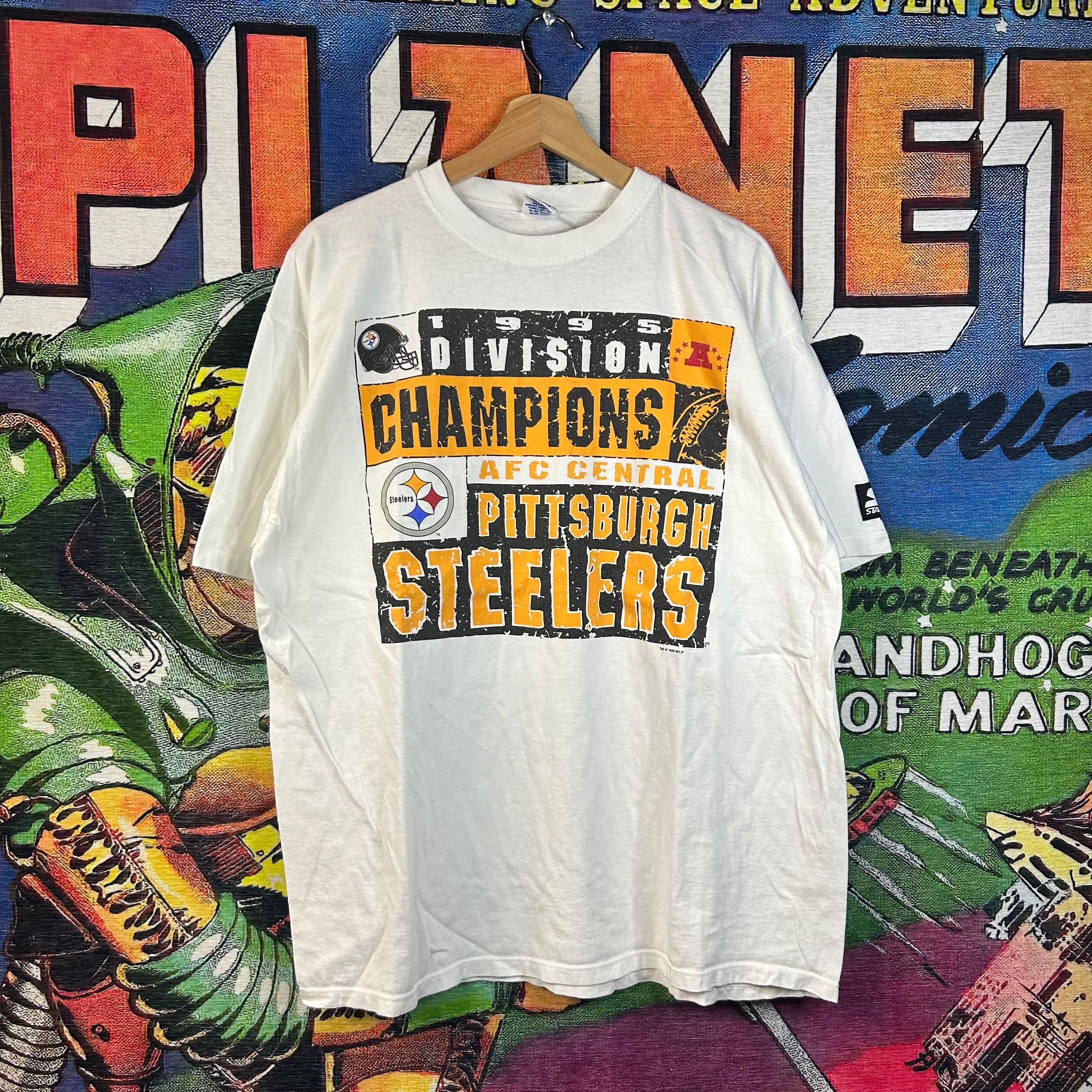 Vintage Vintage 90s Pittsburg Steelers AFC Champions Tee Size XL Size US XL / EU 56 / 4 - 1 Thumbnail
