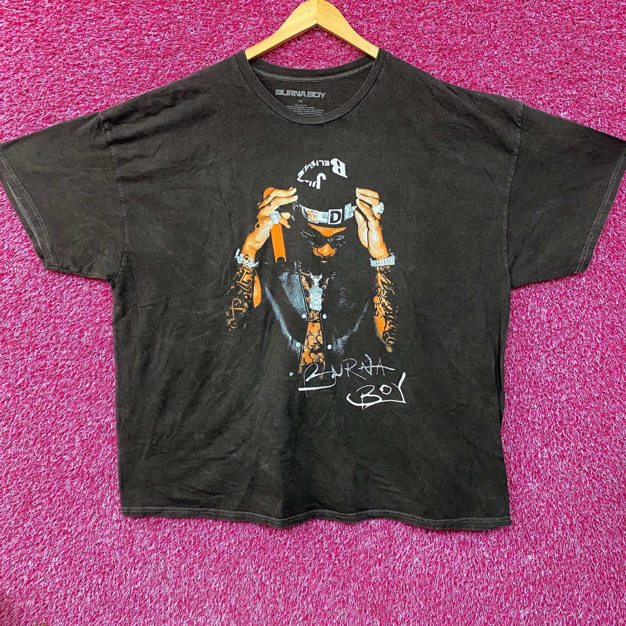 Rap Tees Burna Boy I Told Them Tour Graphic Design T-Shirt 3XL Size US XXL / EU 58 / 5 - 1 Thumbnail