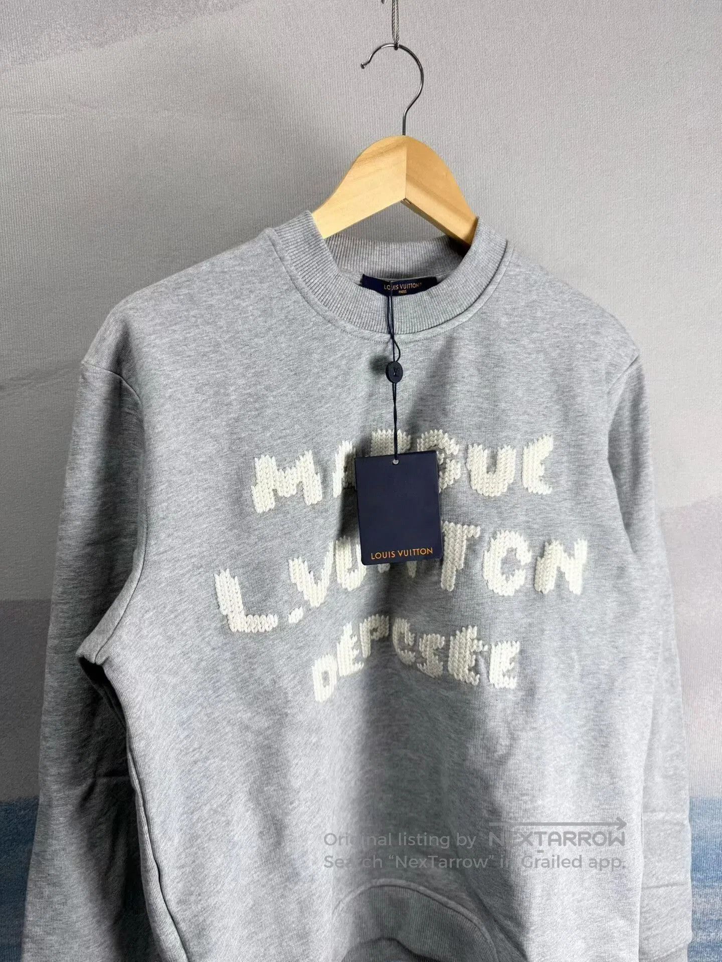 Louis Vuitton louis vuitton gray embroidered sweatshirt size M. Size US M / EU 48-50 / 2 - 2 Thumbnail
