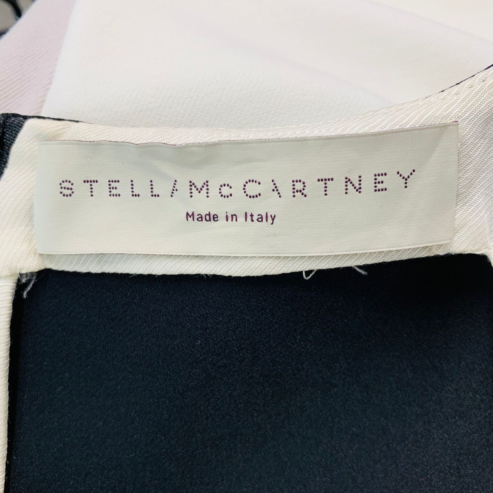 Stella McCartney Black Beige & Cream Polyamide Eastane Color Block Dress Size M / US 6-8 / IT 42-44 - 4 Thumbnail