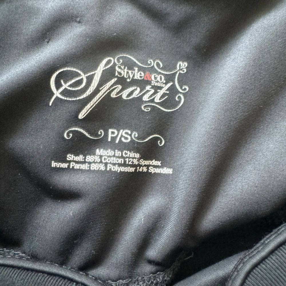 Other Style & Co sport SZ S black leggings Size 27" / US 4 / IT 40 - 3 Thumbnail