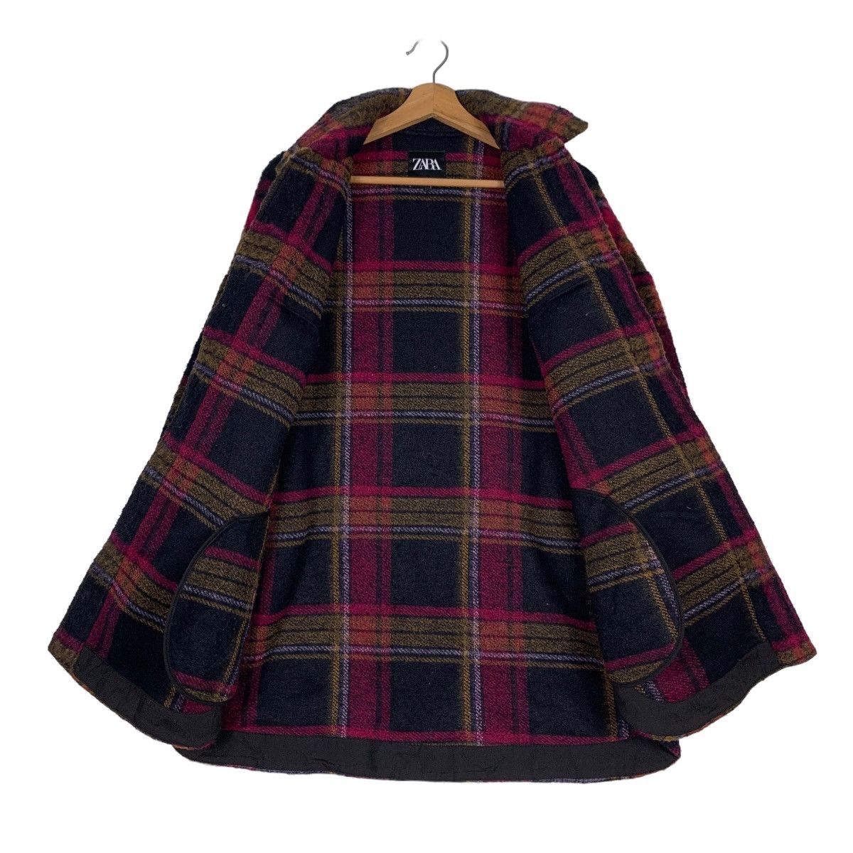 Zara ZARA Checked Tartan Flannel Jacket Size S-M #0612-C28 Size S / US 4 / IT 40 - 11 Thumbnail