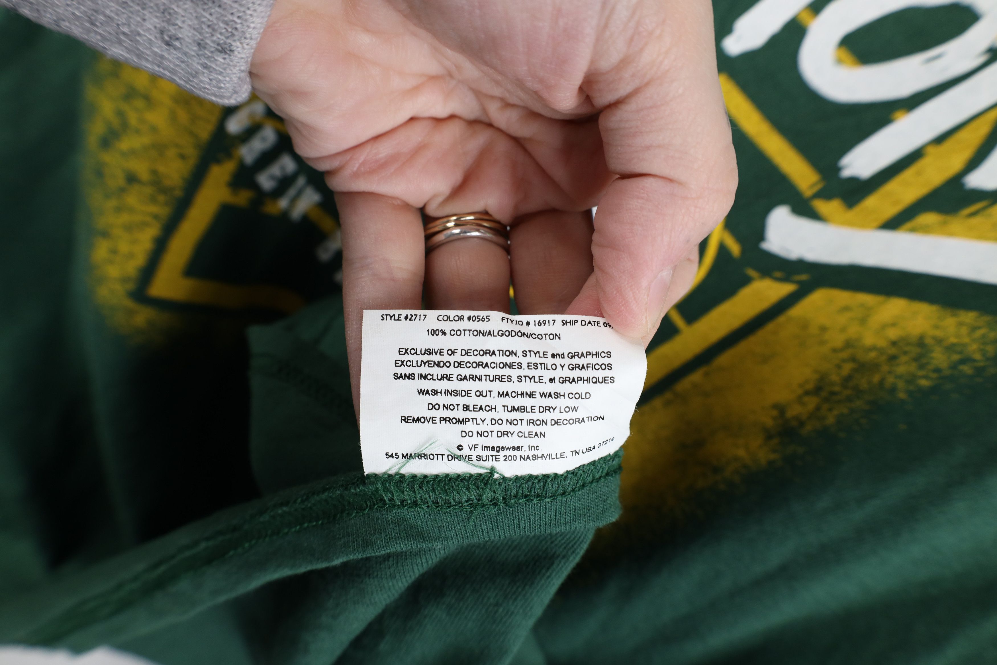 Vintage Y2K NFL NFC Champs Green Bay Packers Long Sleeve T-Shirt Size US XL / EU 56 / 4 - 9 Thumbnail