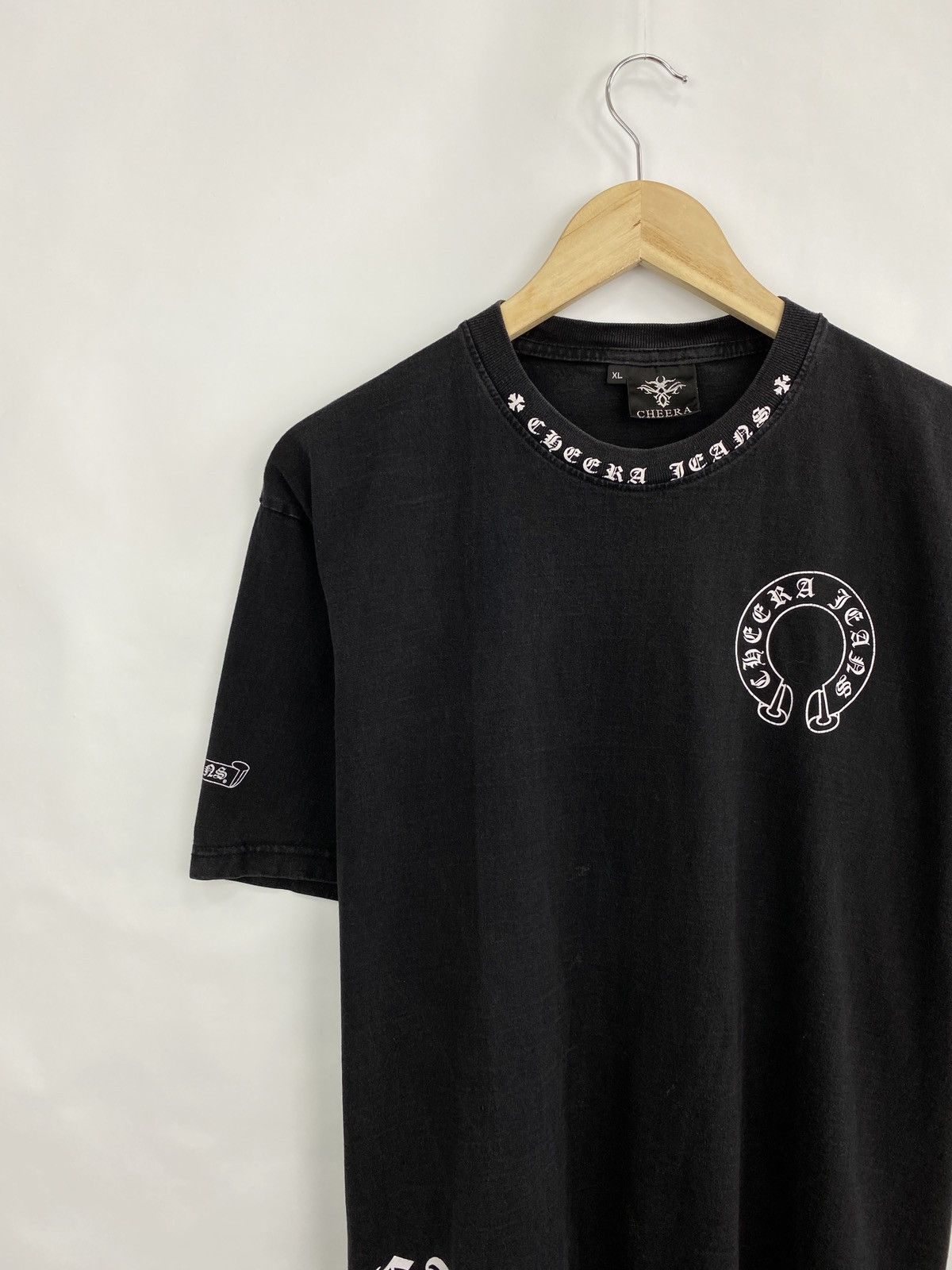 Japanese Brand × Vintage Y2K Cheera Jeans Big Logo Inspired by chrome H T-Shirt Size US L / EU 52-54 / 3 - 9 Thumbnail