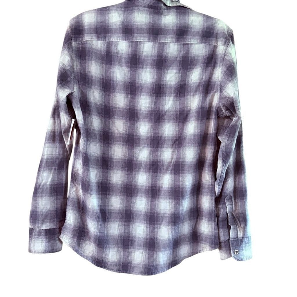 Wrangler Wrangler Purple Plaid Button Down Shirt Size XS / US 0-2 / IT 36-38 - 3 Thumbnail