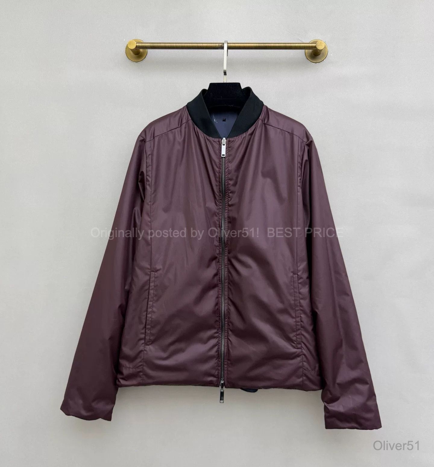 Valentino Valentino Runway Burgundy Reversible BFAJEFG466 Size US M / EU 48-50 / 2 - 1 Thumbnail