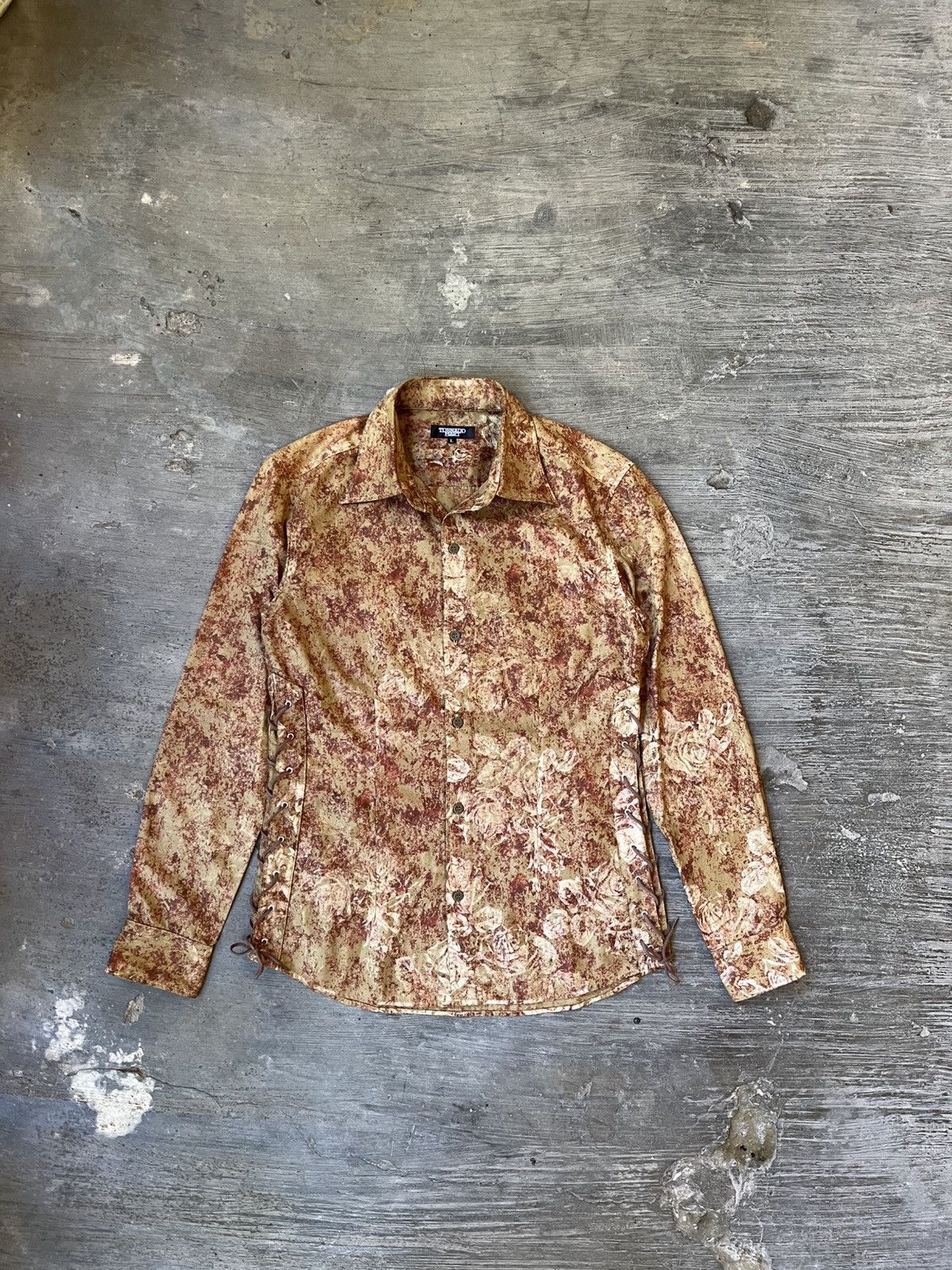 Japanese Brand × Tornado Mart Tornado Mart Japan Floral Abstract Side Tying Rope Size L / US 10 / IT 46 - 1 Thumbnail