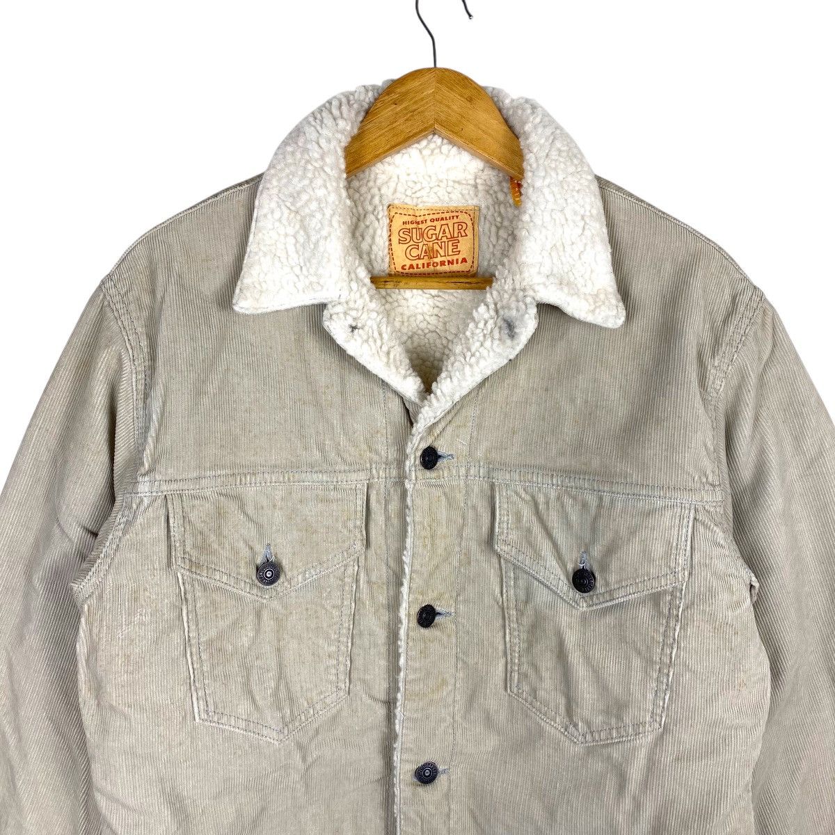 Sugar Cane × Toyo Enterprises 💥SUGAR CANE WESTERN TRUCKER CORDUROY SHERPA JACKET Size US M / EU 48-50 / 2 - 3 Thumbnail