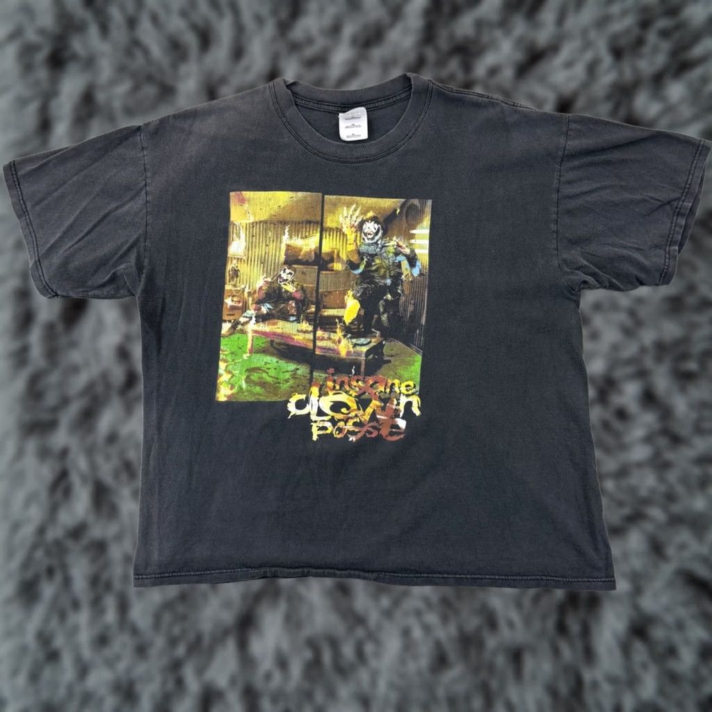 Gildan VINTAGE Insane Clown Posse Shirt Mens XL Black 90s Jeckel Brothers Tour Size US XL / EU 56 / 4 - 1 Thumbnail