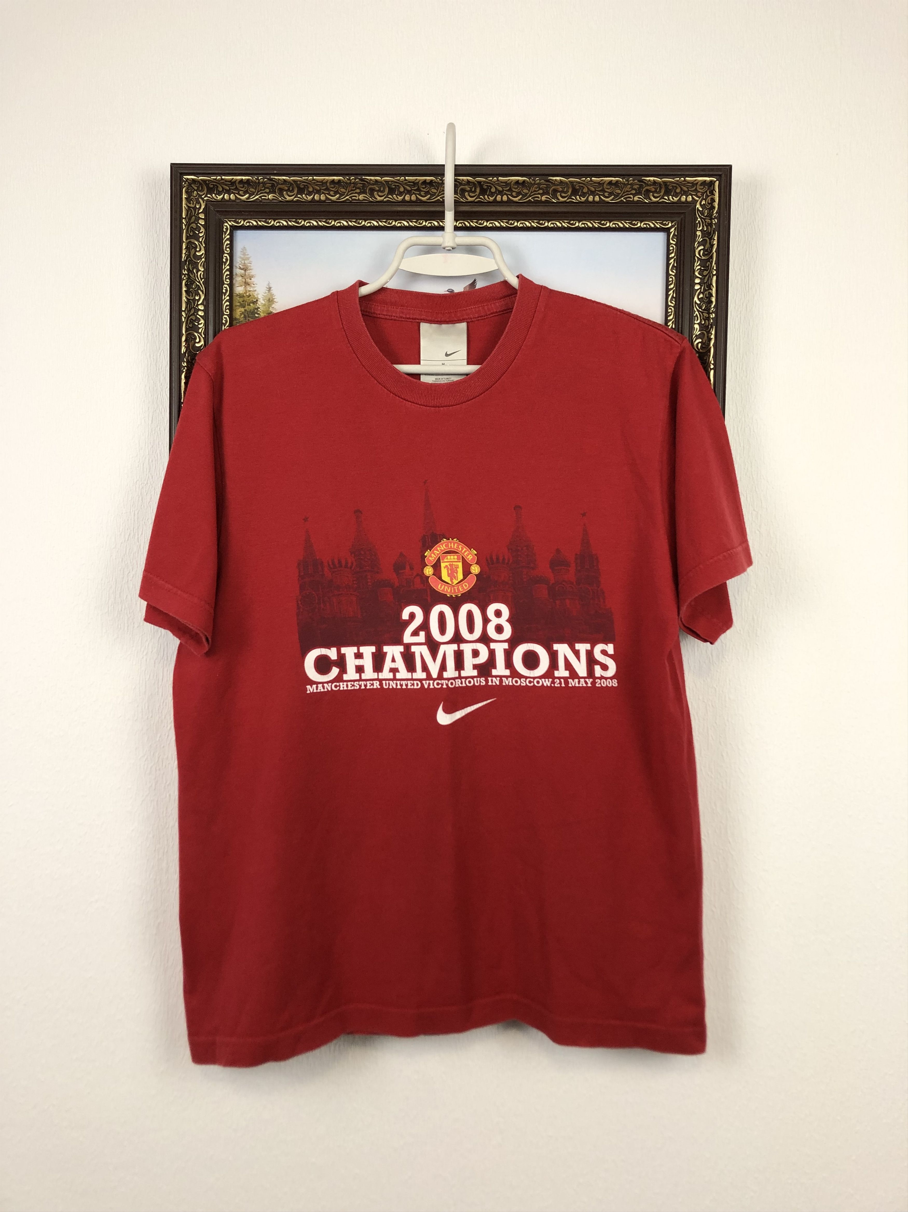 Nike Vintage Football Shirt Manchester United Tee Champions M Size US M / EU 48-50 / 2 - 1 Thumbnail
