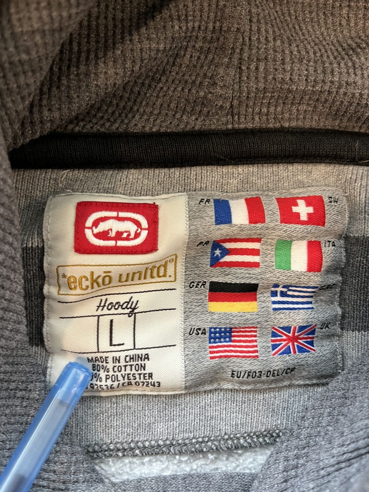 Ecko Unltd. × Vintage Y2K ecko unltd hoodie Size US L / EU 52-54 / 3 - 4 Thumbnail