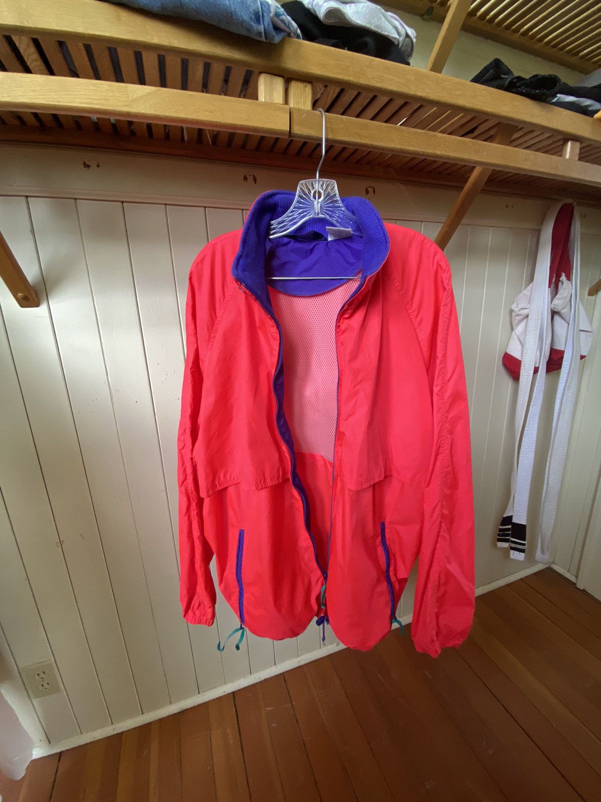 Vintage × Woolrich Woolen Mills Infa Red Woolrich Windbreaker Size US XL / EU 56 / 4 - 6 Thumbnail