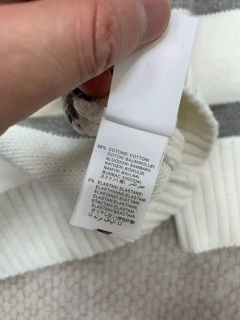 Brunello Cucinelli White Cable Sweater.