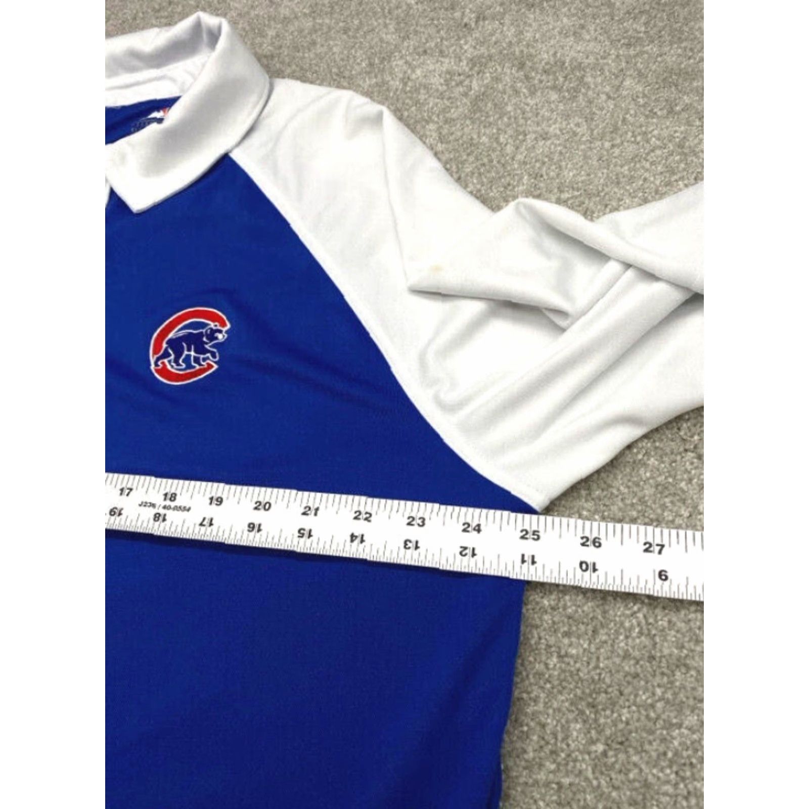 MLB MLB Polo Shirt Cubs Logo Embroidered Shirt XL Men Blue White Colorblock Short Sleeve Polo Size US XL / EU 56 / 4 - 6 Thumbnail
