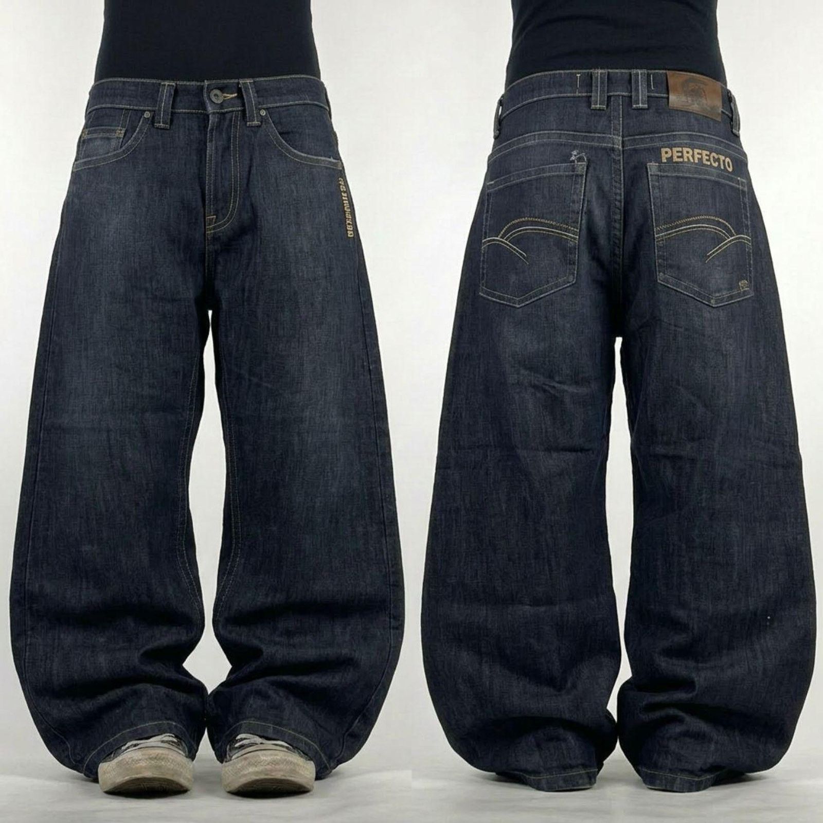 Japanese Brand × Vintage Crazy Vintage Y2K/2000s Grunge Faded Dark