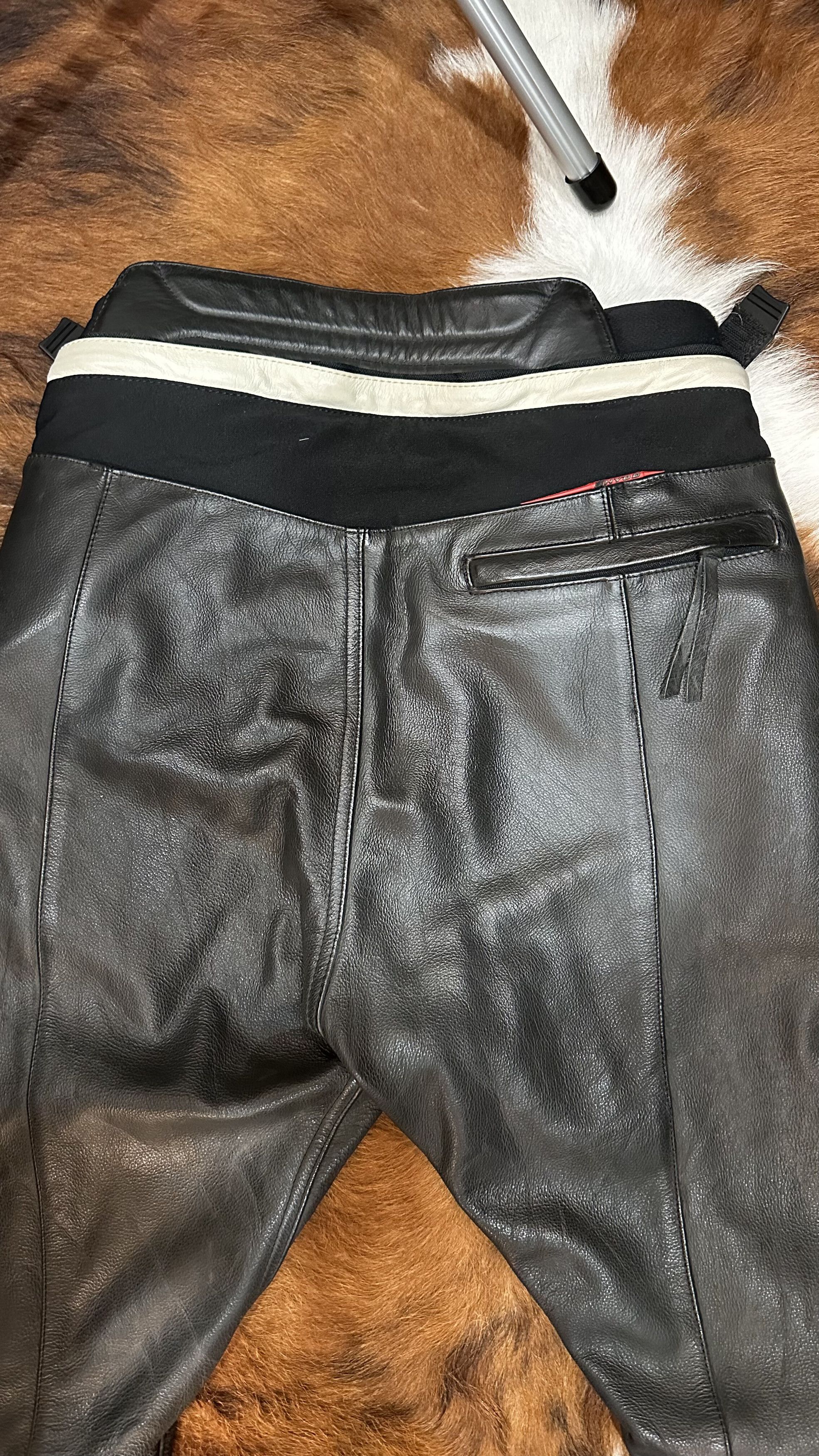Japanese Brand Hyod Leather Motorcycle Pants - Size LL, Made in Japan Size US 30 / EU 46 - 4 Thumbnail