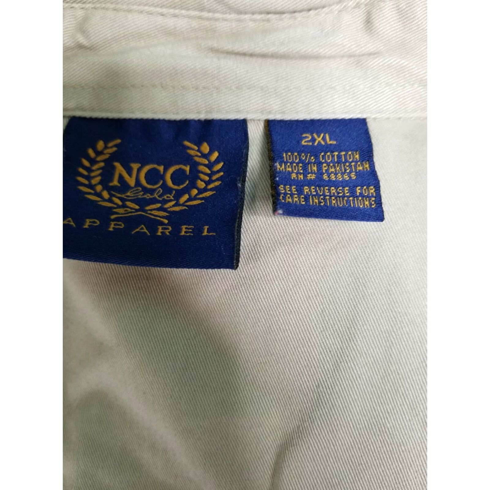 Vintage NCC Apparel Mens 2XL Khaki Buttondown Hunting Fishing LS Shirt Double Sided Size US XXL / EU 58 / 5 - 5 Thumbnail