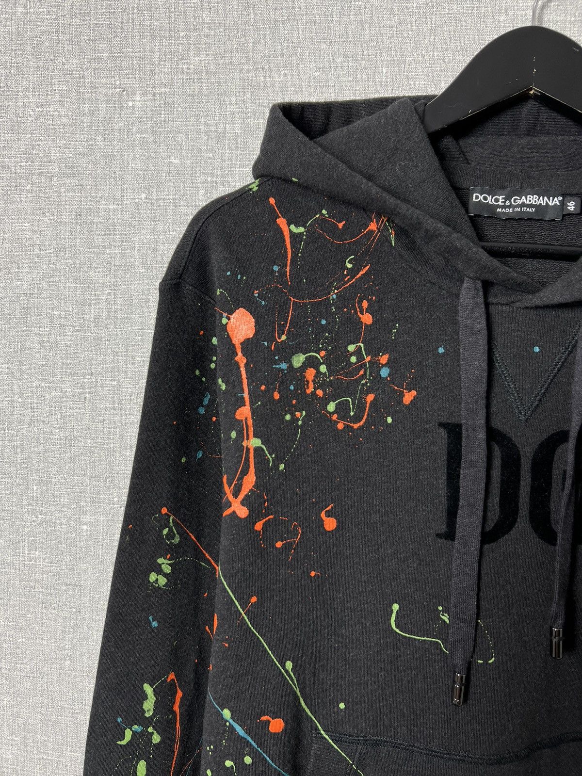 Dolce & Gabbana RARE DOLCE AND GABBANA PAINT SPLATTER HOODIE D&G CENTER LOGO Size US S / EU 44-46 / 1 - 4 Thumbnail
