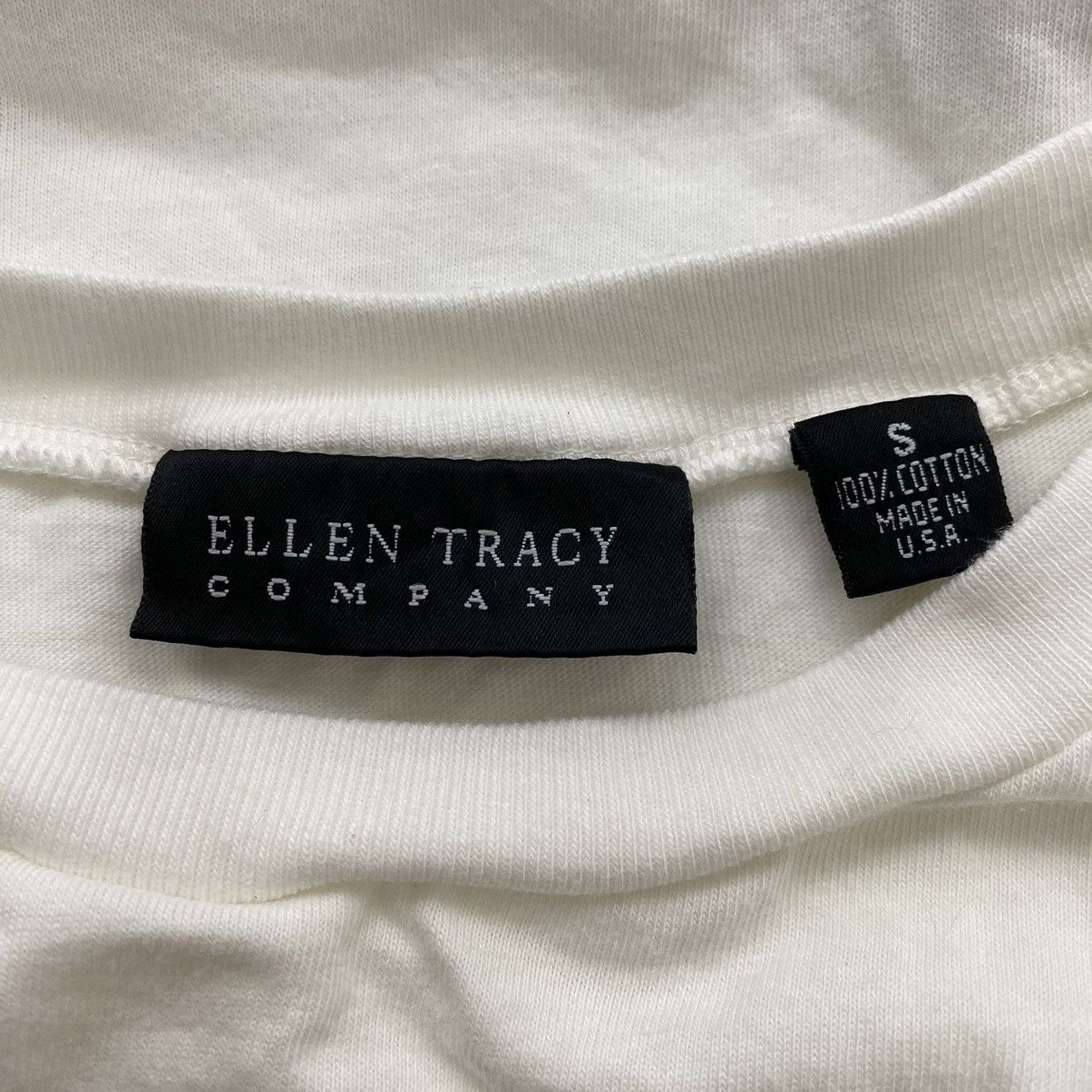 Other ELLEN TRACY COMPANY Co. Brand Print Oversize Crop Top Shirt Size S / US 4 / IT 40 - 4 Thumbnail