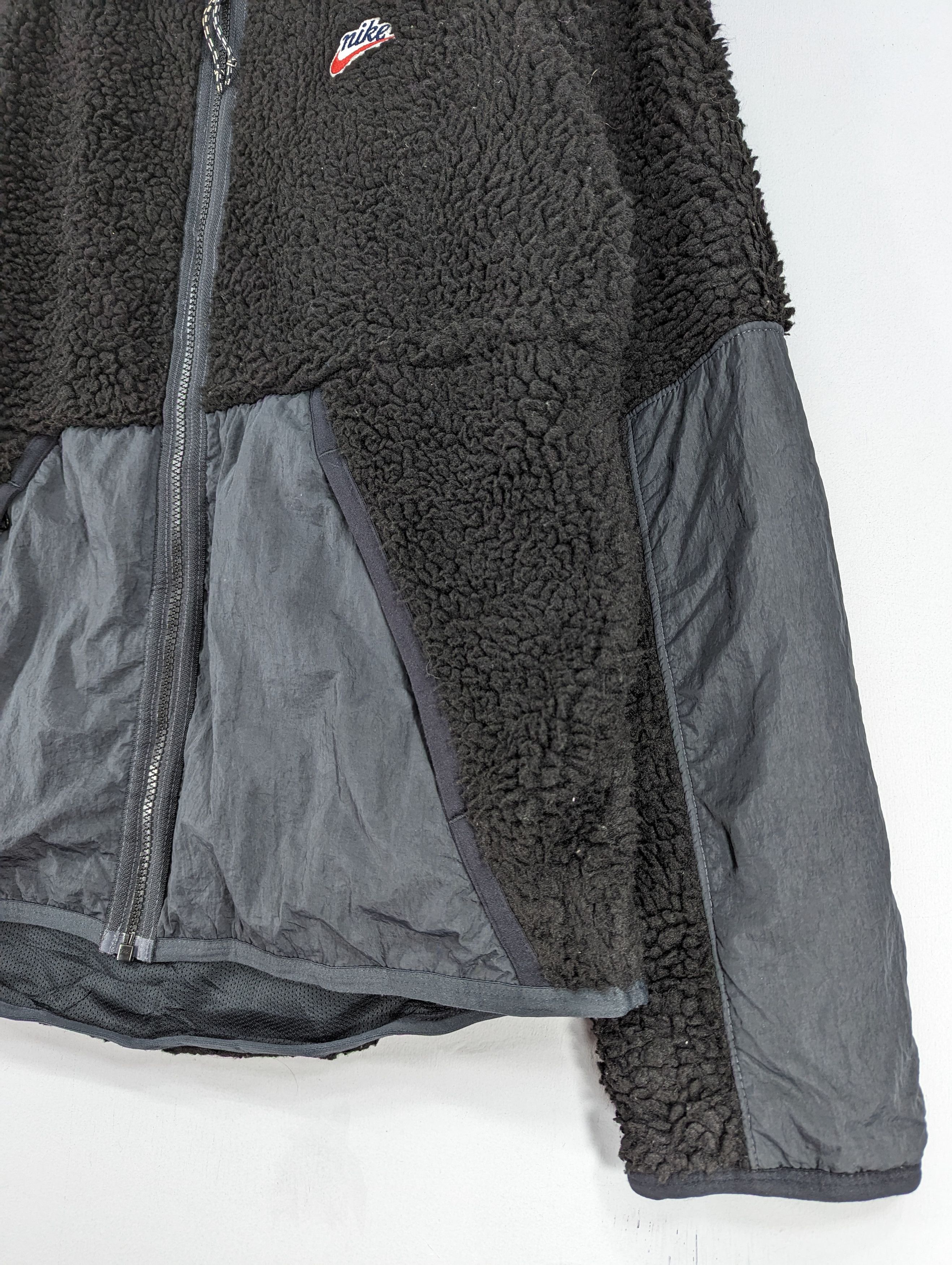 Nike 🔥RARE🔥Nike Heritage Sherpa Fleece Jacket Black Size US L / EU 52-54 / 3 - 4 Thumbnail