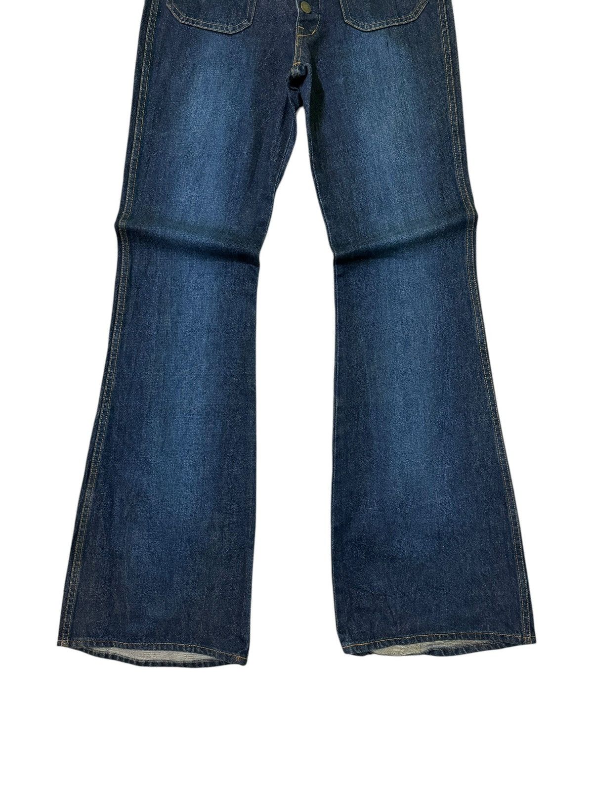 Hysteric Glamour × Japanese Brand FLARED VINTAGE BLUE WAY BELL BOTTOM BOOTCUT DENIM Size US 28 / EU 44 - 6 Thumbnail