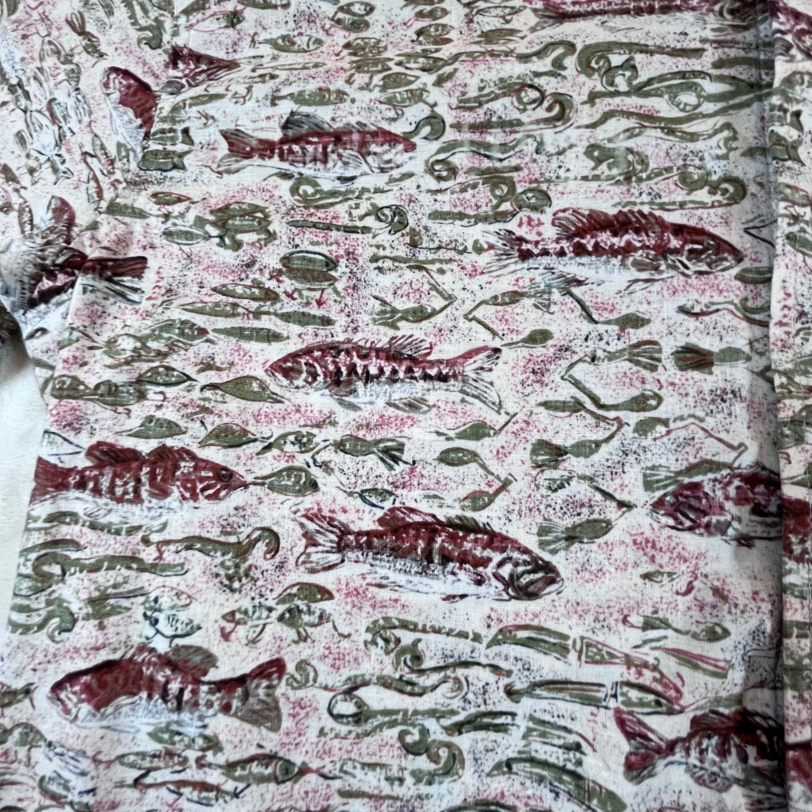 Other Aftco Bluewater Wear Fish Bass Print Pink Shirt Made in USA Size US M / EU 48-50 / 2 - 2 Thumbnail