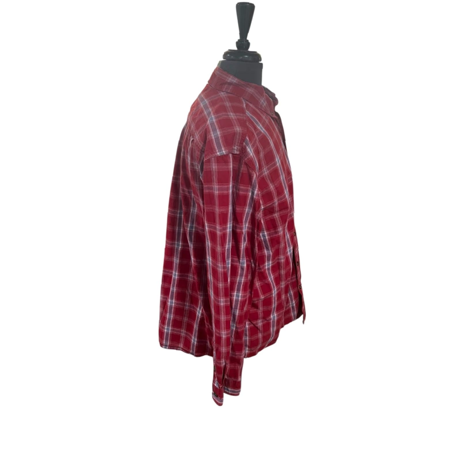 Carhartt Carhartt Mens XL Red Plaid Long Sleeve Button Up Shirt Relaxed Fit EUC Size US XL / EU 56 / 4 - 5 Thumbnail