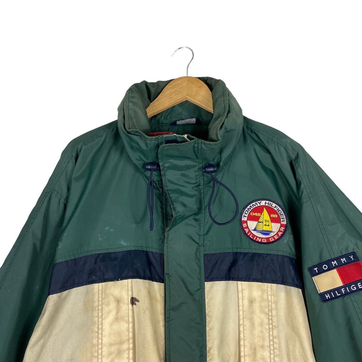 Tommy Hilfiger Vintage Tommy Hilfiger Sailing Gear Zipper Hoodie Jacket Size US XL / EU 56 / 4 - 4 Thumbnail
