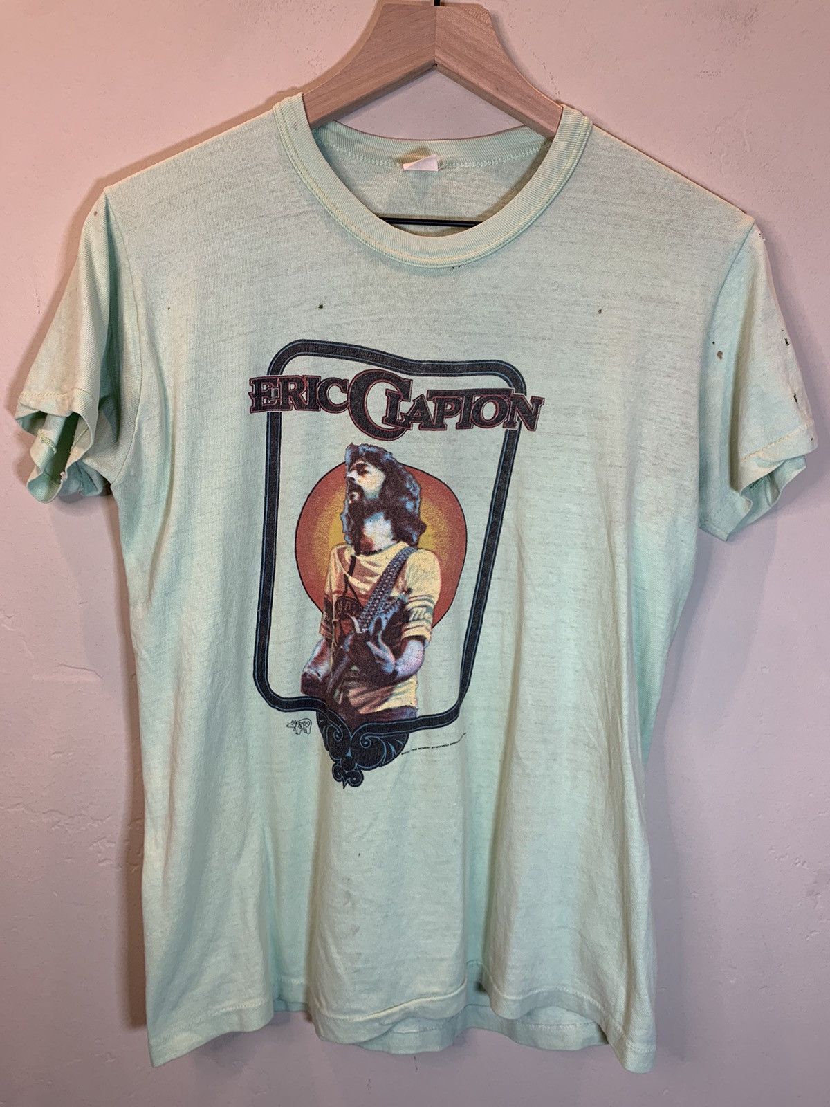 Band Tees *RARE* Vintage 1970’s Eric Clapton Layla Single Stitch Shirt Size US L / EU 52-54 / 3 - 1 Thumbnail