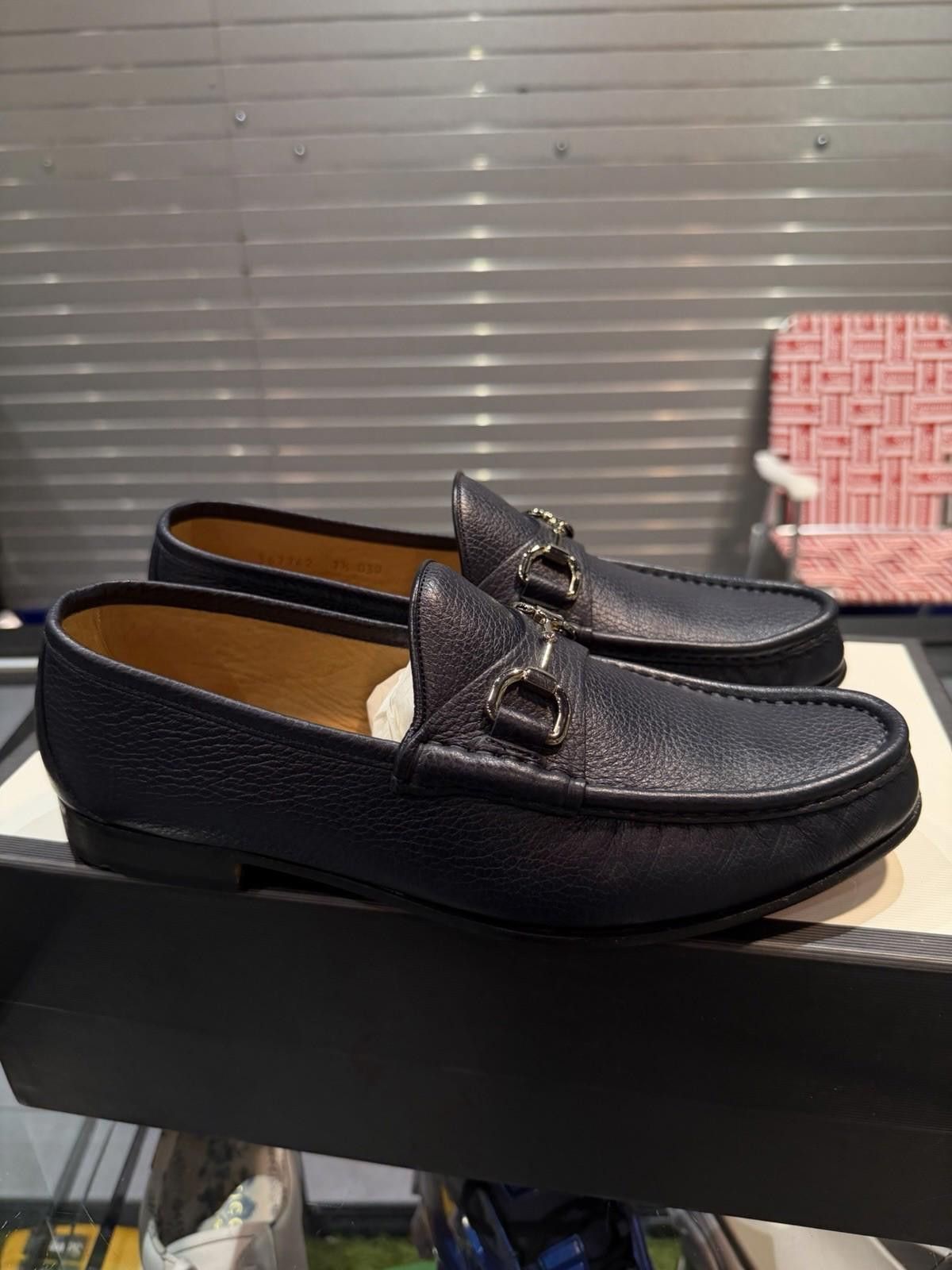 Gucci GUCCI $1050 Horesebit 1953 Men's Loafer Blue 7G+/8US 1 Size US 8 / EU 41 - 2 Thumbnail