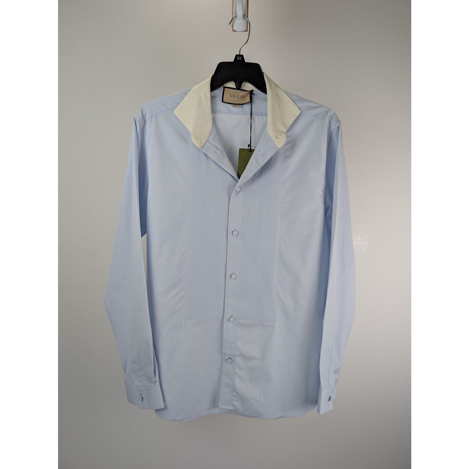 Gucci o1rshd1 Piece Dyed Popeline Boxy Shirt Size US M / EU 48-50 / 2 - 8 Thumbnail