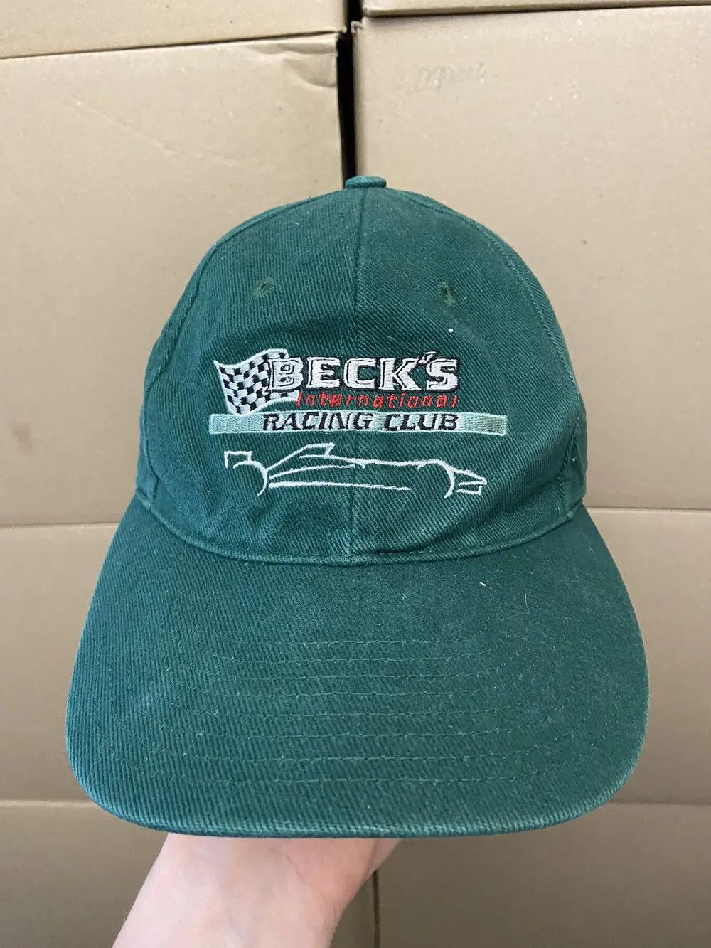 Japanese Brand VINTAGE BECKS RACING CLUB CAP HAT Y2K JAPANES FORMULA UNO F1 Size ONE SIZE - 7 Thumbnail